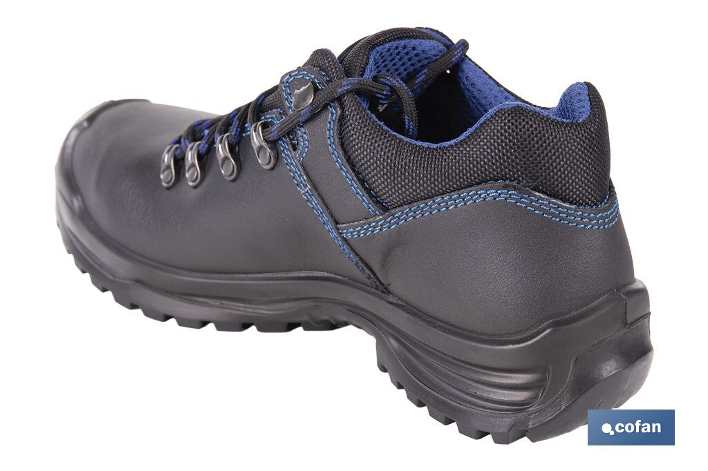Sapato de Pele | Segurança S-3 | Modelo Apolo | Biqueira de Carbono Light | Cor negro