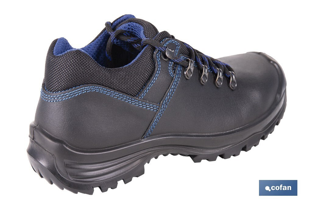 Sapato de Pele | Segurança S-3 | Modelo Apolo | Biqueira de Carbono Light | Cor negro