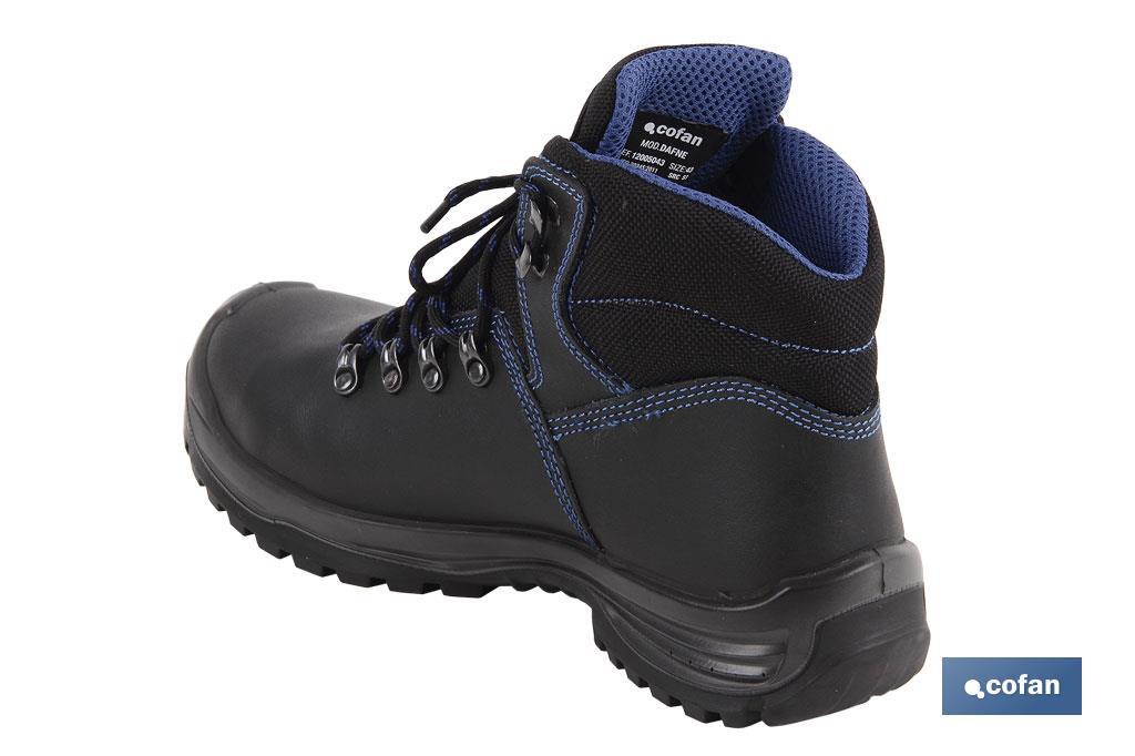 Sapato de Pele | Cor negro | Segurança S-3 | Modelo Dafne | Biqueira de Carbono