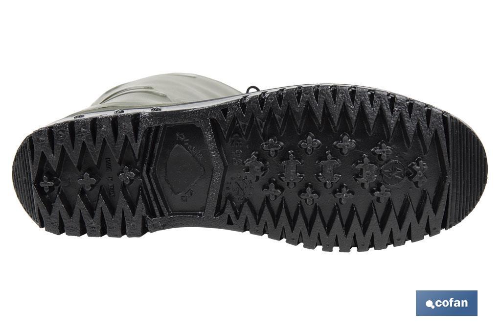 Botas de água verdes com forro polar | Disponíveis nos tamanhos do 36 ao 47
