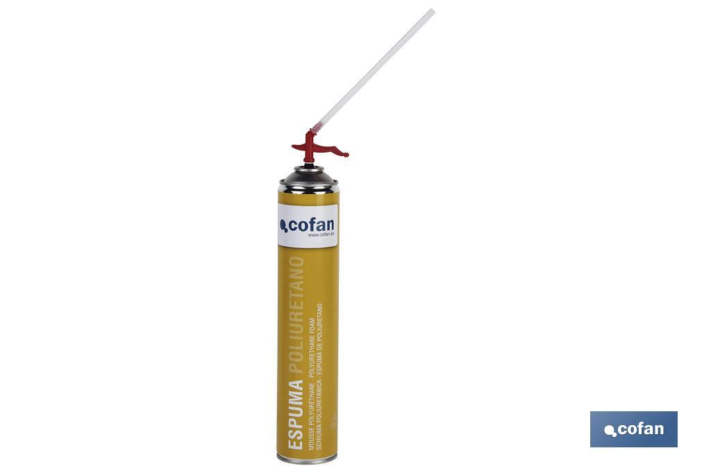 Espuma de Poliuretano | Aerossol 750 ml | Aplicação Manual por cânula expansivel 45 L