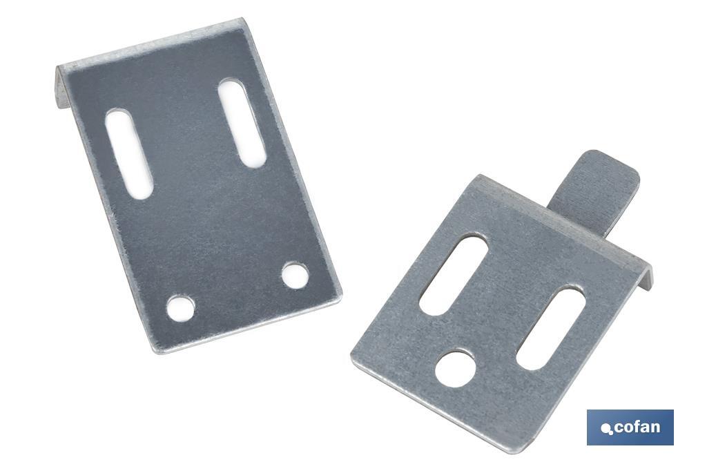 Kit de Esquadros de Suporte para Espelhos | Medida: 30 mm | Aço Galvanizado