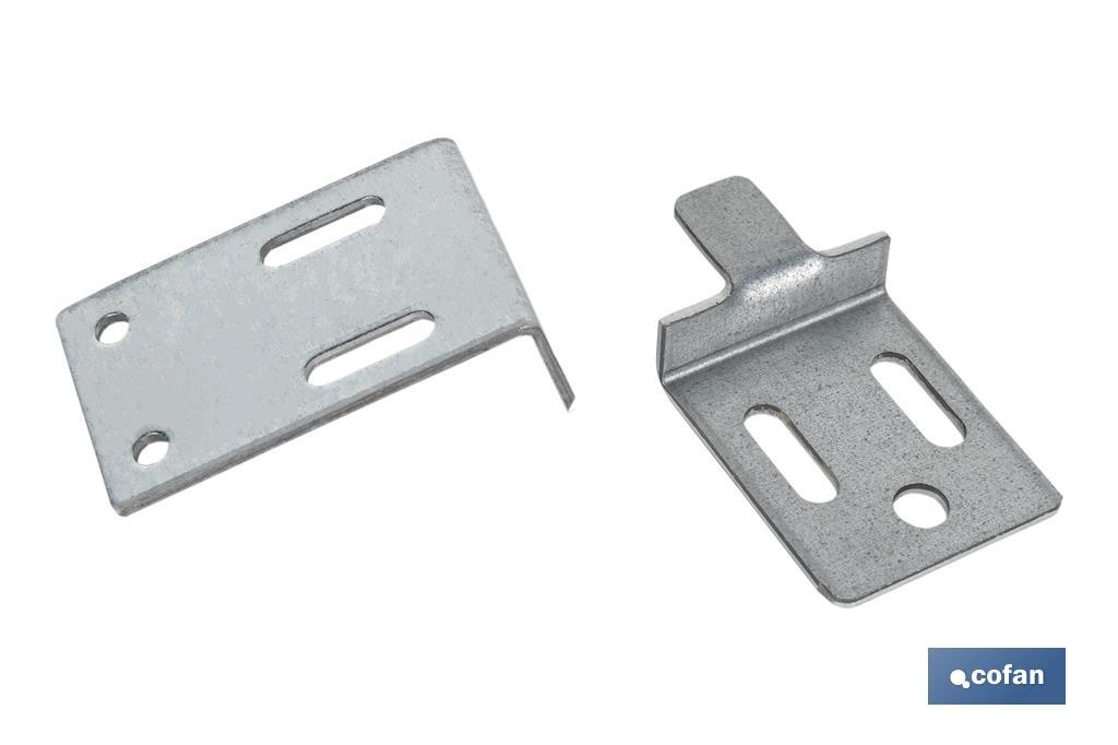 Kit de Esquadros de Suporte para Espelhos | Medida: 30 mm | Aço Galvanizado