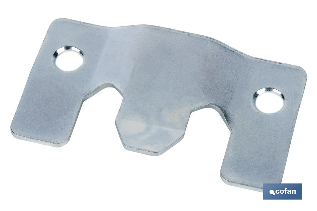 Chapa de Fixação Zincada | Medida: 60 x 35 mm | Para unir com força