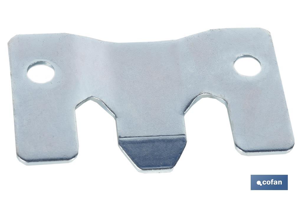 Chapa de Fixação Zincada | Medida: 60 x 35 mm | Para unir com força