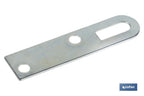 Chapa de suporte | Medida: 17 x 70 mm | Aço Galvanizado