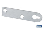 Chapa de suporte tipo Boca chave| Medida: 17 x 70 mm | Para suporte de objetos