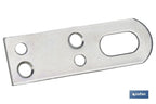 Chapa de suporte para objetos| Medida: 15 x 50 mm | Aço Zincado