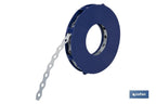 Rolo de fita perfurada de aço galvanizado | Medidas: 17 mm x 0,8 mm x 10 m