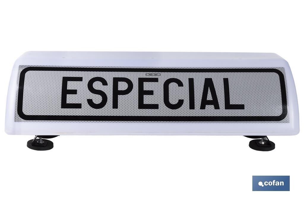 Sinal de aviso de acompanhamento de veículo especial V21 | Material: resina