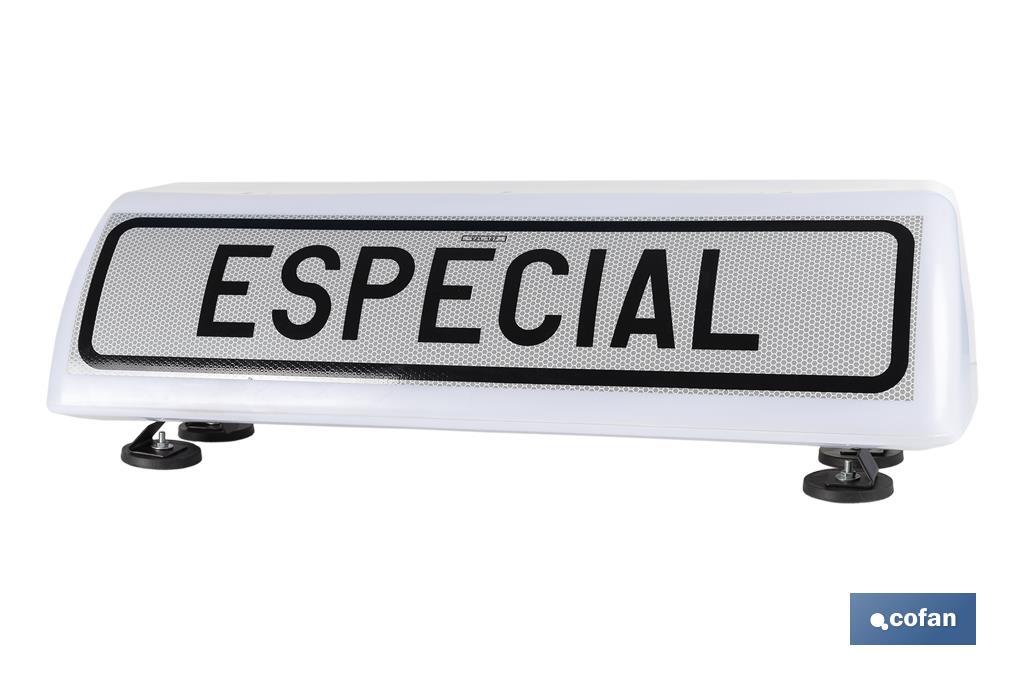 Sinal de aviso de acompanhamento de veículo especial V21 | Material: resina