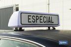 Sinal de aviso de acompanhamento de veículo especial V21 | Material: resina
