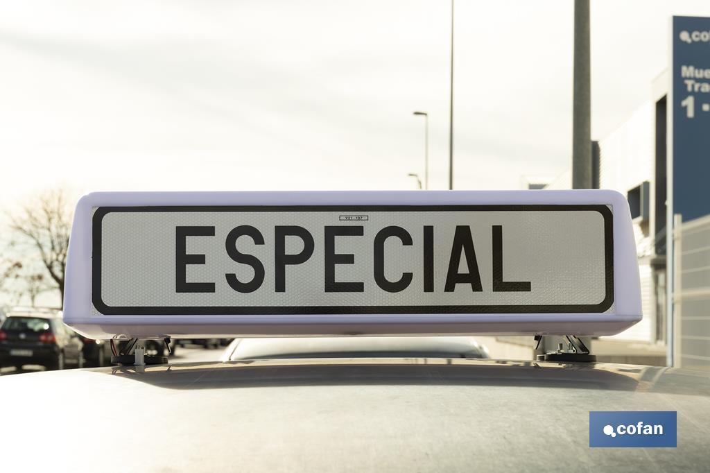 Sinal de aviso de acompanhamento de veículo especial V21 | Material: resina