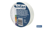 Fita isoladora | 180 microns | Cor Branco | 19 mm x 20 metros
