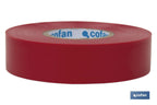 Fita isoladora | 180 microns | Cor Vermelho | 19 mm x 20 metros