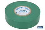 Fita isoladora | 180 microns | Cor Verde | 19 mm x 20 metros