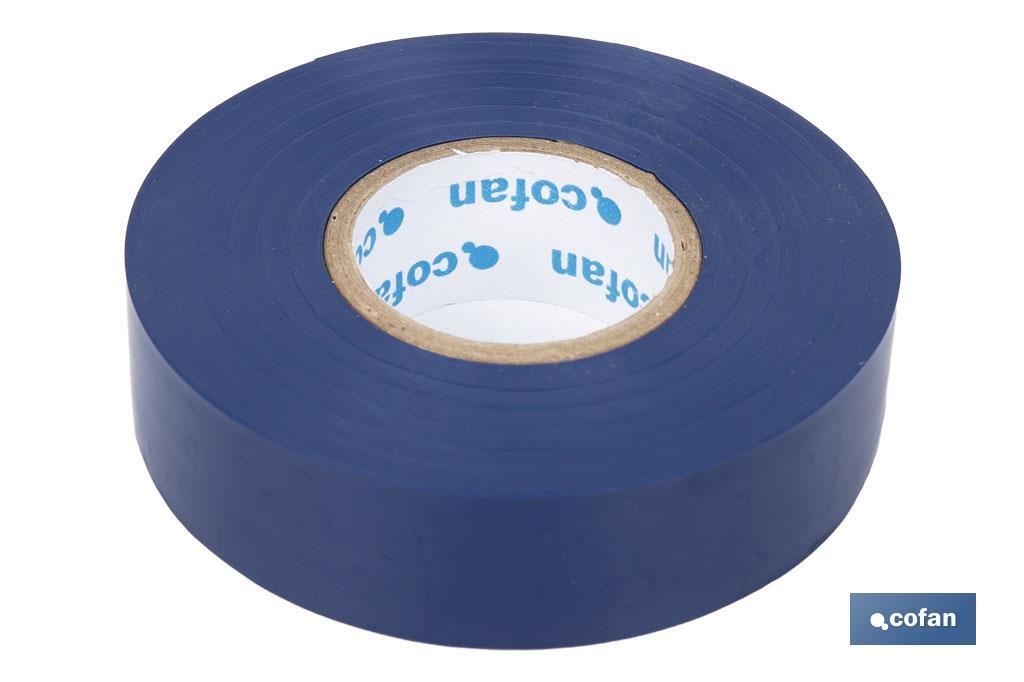 Fita isoladora | 180 microns | Cor Azul | 19 mm x 20 metros