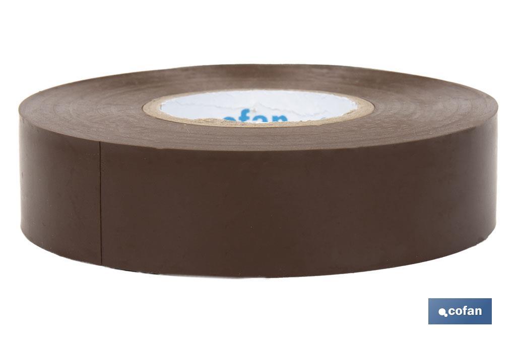 Fita isoladora | 180 microns | Cor Castanha | 19 mm x 20 metros