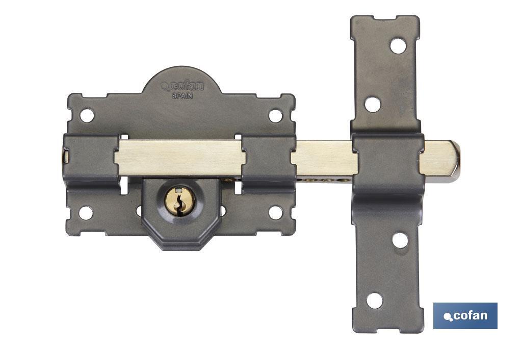 FERROLHO CHAVE/CHAVE PINTADO CINZENTO L/105 - 70MM AAA