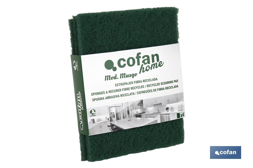 Pack de 4 esfregões verdes