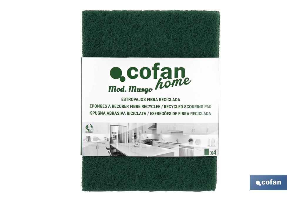 Pack de 4 esfregões verdes