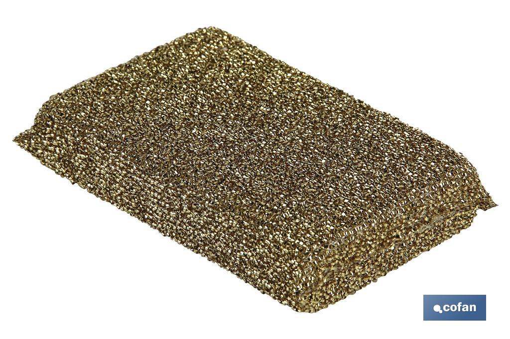 Pack de 2 multi esponjas em cor ouro e prata