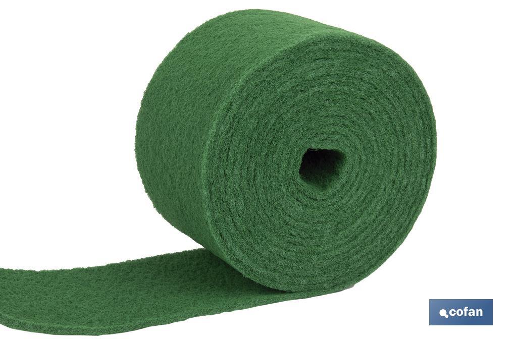 Rolo de esfregão verde