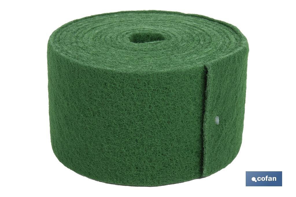 Rolo de esfregão verde