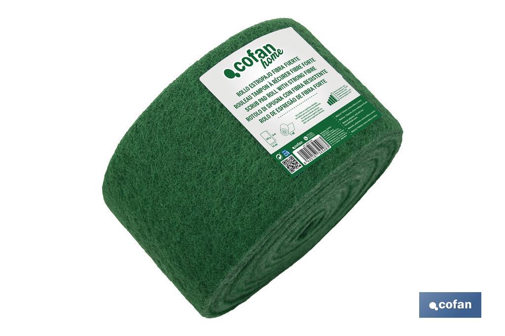 Rolo de esfregão verde