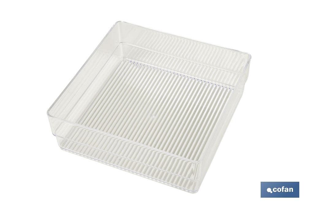Set organizador de 5 peças I Medidas 30X23X8cm I cor transparente I venda unitária