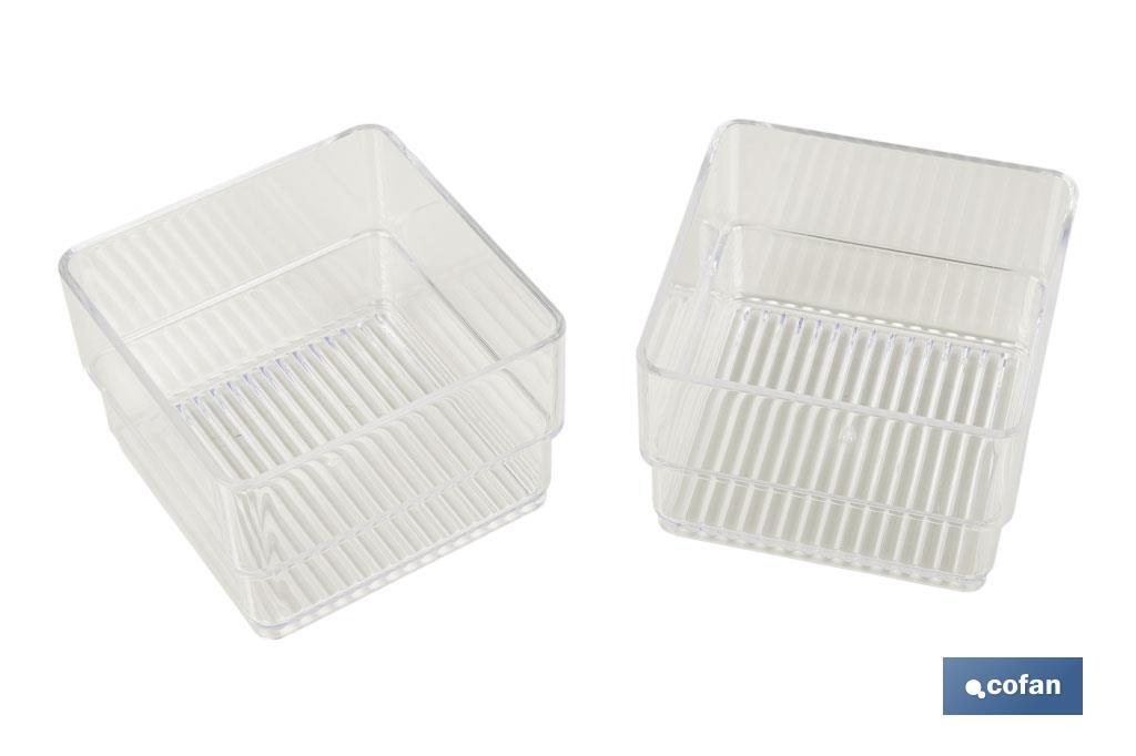 Set organizador de 5 peças I Medidas 30X23X8cm I cor transparente I venda unitária