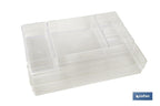 Set organizador de 5 peças I Medidas 30X23X8cm I cor transparente I venda unitária