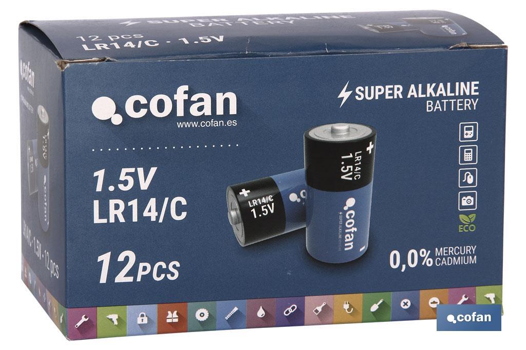 Pilhas Alcalinas - LR14 C/1,5V