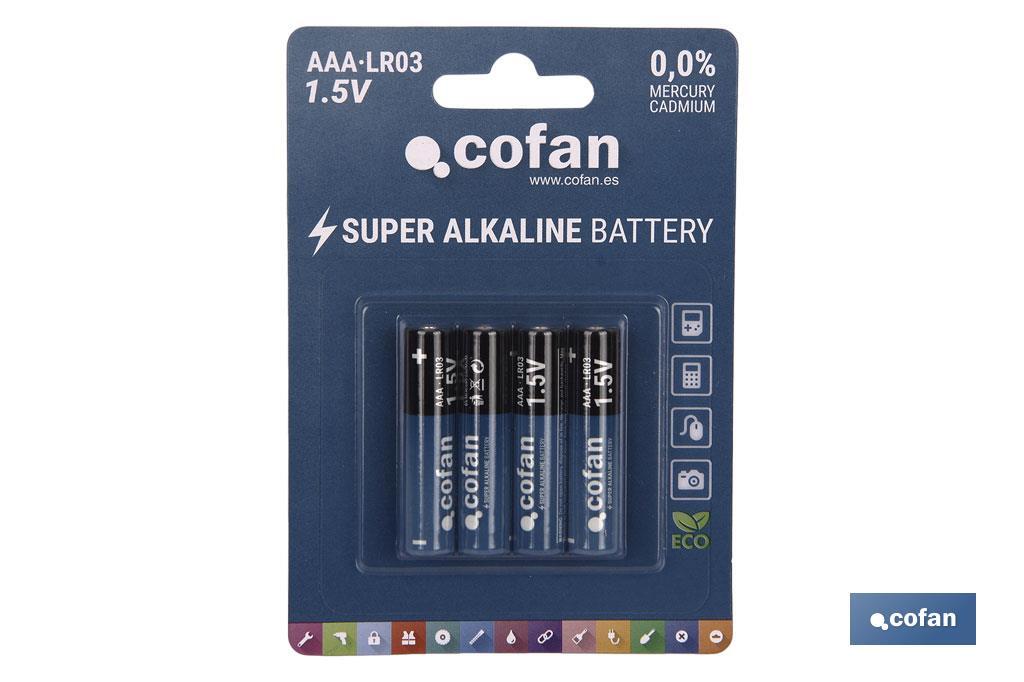 Pilhas Alcalinas - LR03 AAA/1,5V