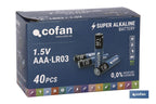 Pilhas Alcalinas - LR03 AAA/1,5V
