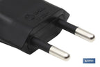 Ficha Bipolar | 10 A - 250 V | Cor Preta