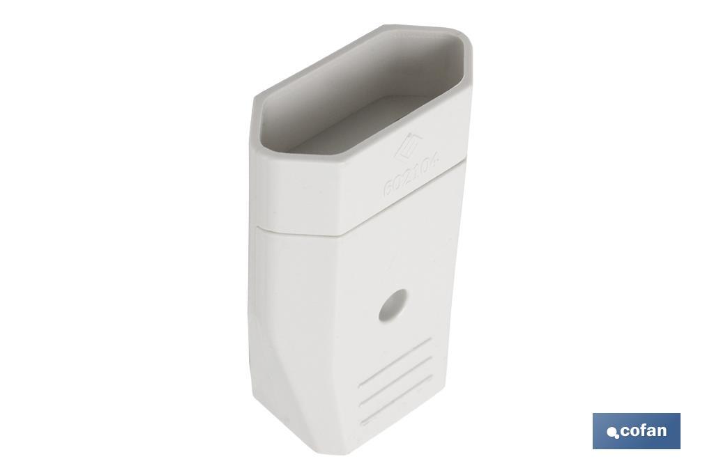 Ficha bipolar Femea | Cor branca | 10 A - 250 V