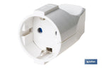Ficha móvel bipolar Femea | Cor branca | 16 A - 250 V