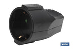 Ficha móvel bipolar Femea | Cor preta | 16 A - 250 V