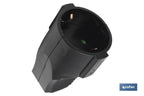 Ficha móvel bipolar Femea | Cor preta | 16 A - 250 V