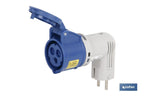 ADAPTADOR INDUSTRIAL IP44 FICHA MACHO SCHUKO