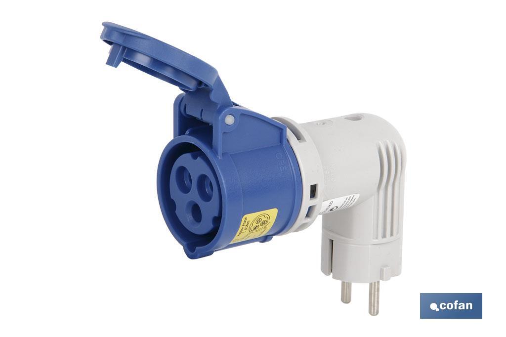 ADAPTADOR INDUSTRIAL IP44 FICHA MACHO SCHUKO