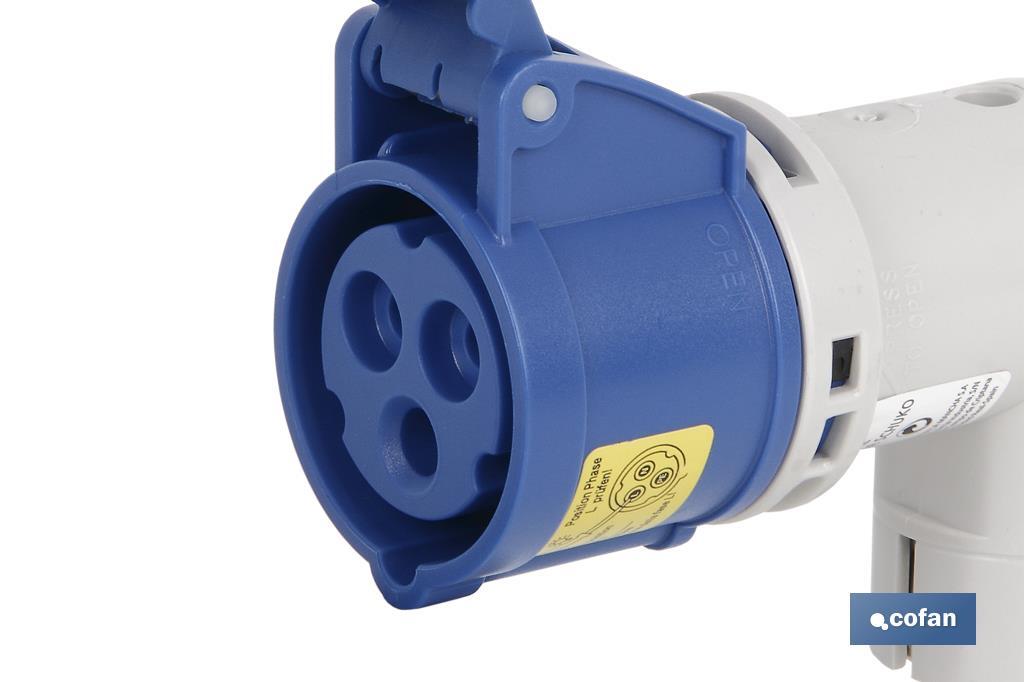 ADAPTADOR INDUSTRIAL IP44 FICHA MACHO SCHUKO
