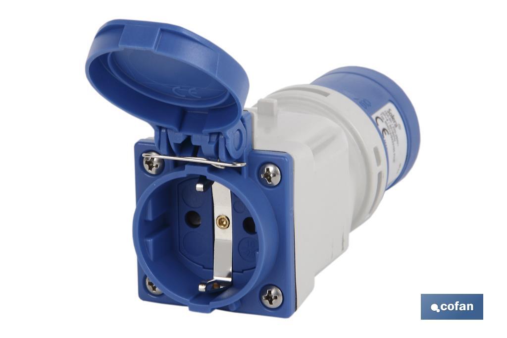 ADAPTADOR INDUSTRIAL IP44 FICHA FEMEA SCHUKO