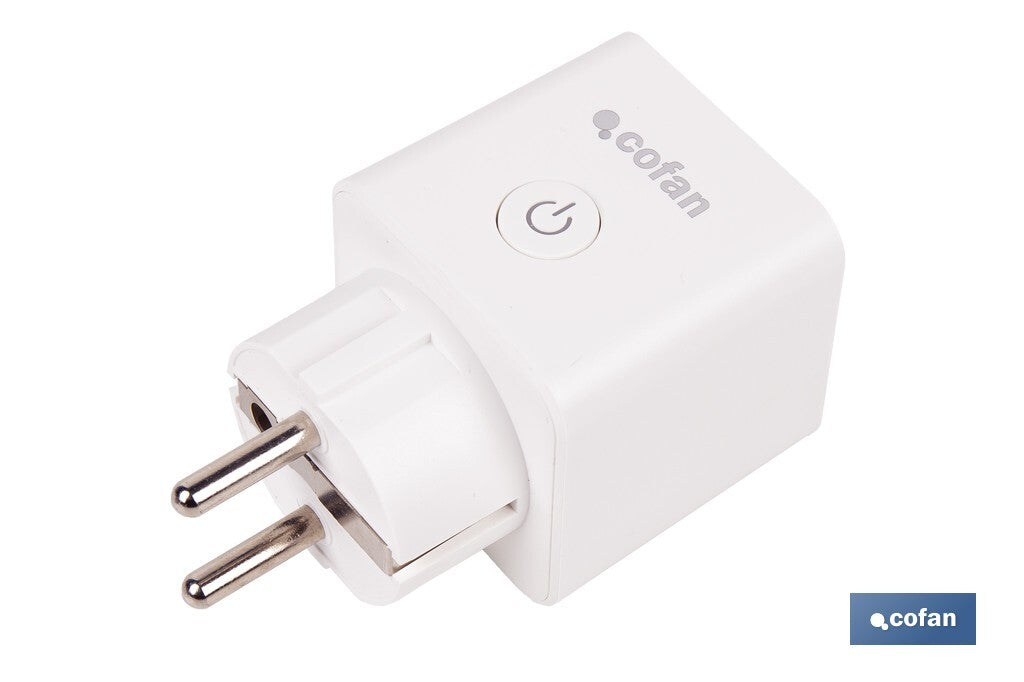 Ficha inteligente com ligação WiFi e Bluetooth | Aplicação Smart Life ou Tuya | Compatível com Alexa e Google | Controlo remoto | Com proteção infantil