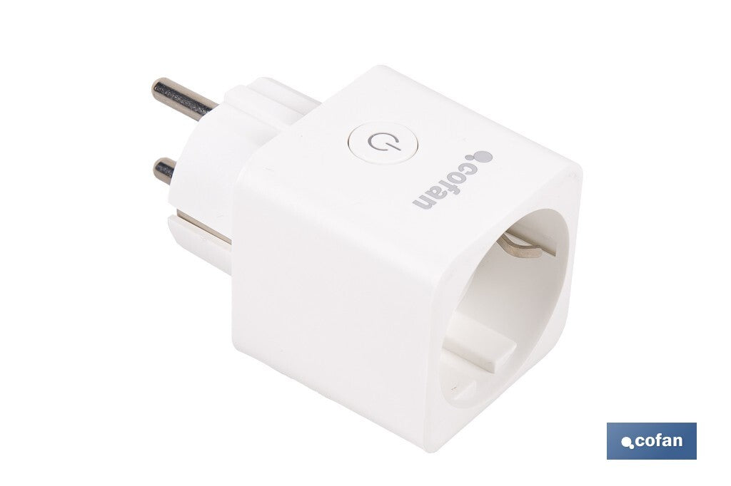 Ficha inteligente com ligação WiFi e Bluetooth | Aplicação Smart Life ou Tuya | Compatível com Alexa e Google | Controlo remoto | Com proteção infantil