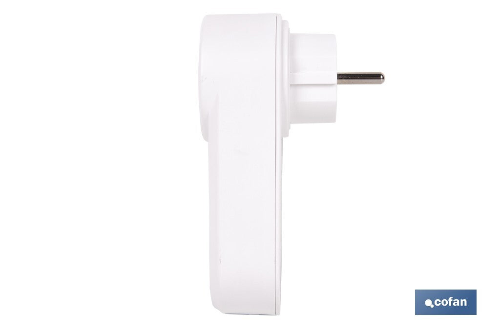 Ficha inteligente com USB e tipo C | Ligação WiFi e Bluetooth | Aplicação: Smart Life ou Tuya | Compatível com Alexa e Google | Controlo remoto, temporizador e segurança para crianças