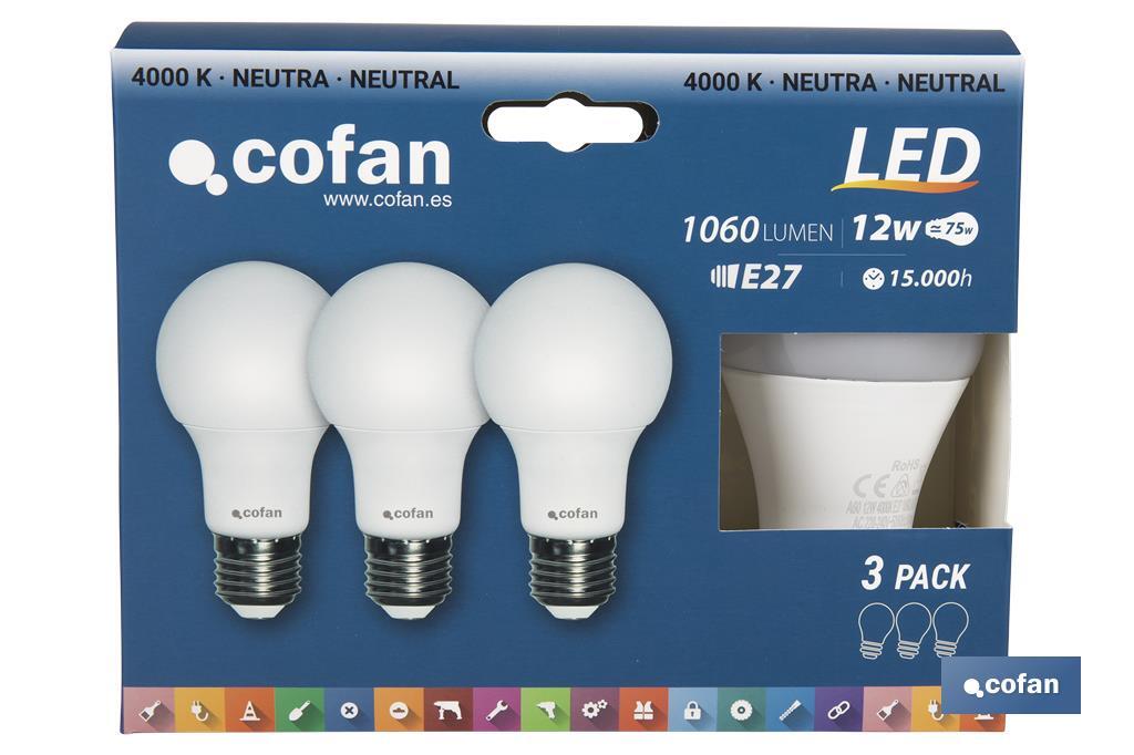 Pack de 3 lampadas Led Classic