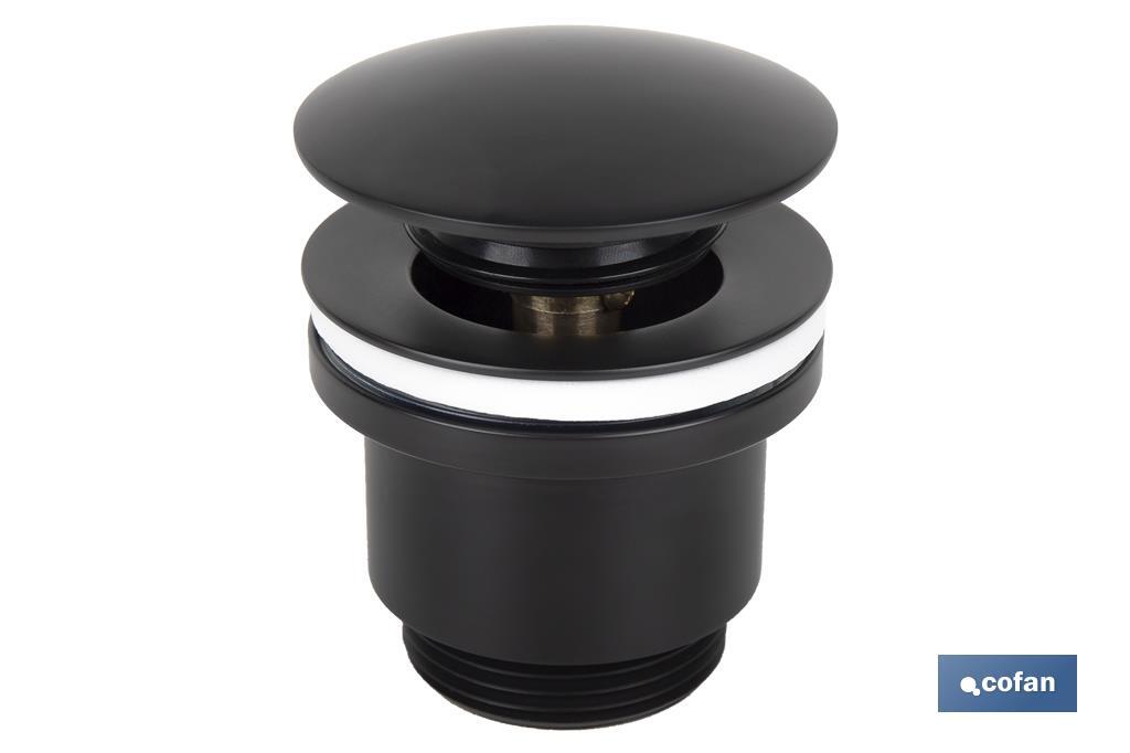 Válvula Click-Clack | Fabricada em latão | Rosca 1 1/4 | Inclui Tampa Grande de Ø63 mm