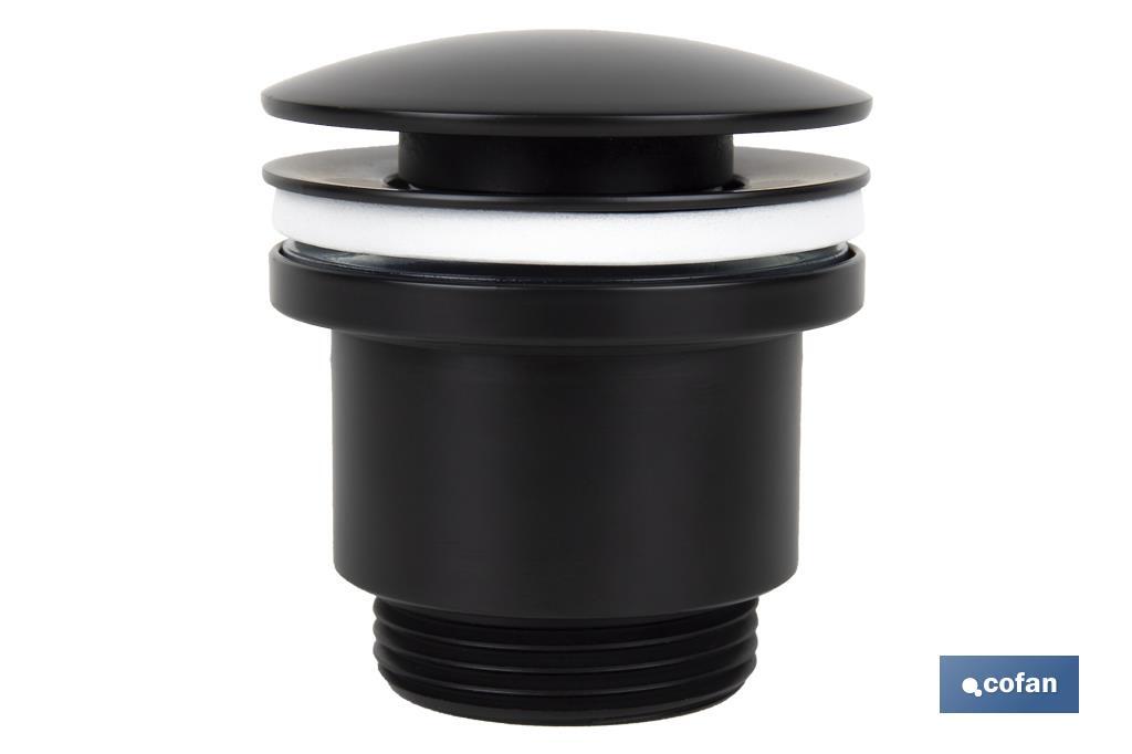Válvula Click-Clack | Fabricada em latão | Rosca 1 1/4 | Inclui Tampa Grande de Ø63 mm